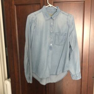 Soft blue Jean blouse
